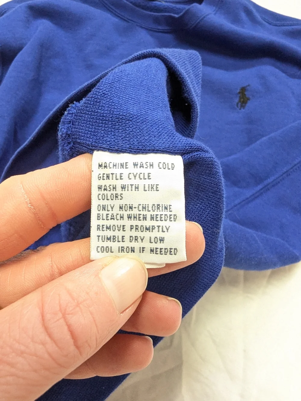 Polo Ralph Lauren Royal Blue Crew Neck Sweatshirt Men's Medium